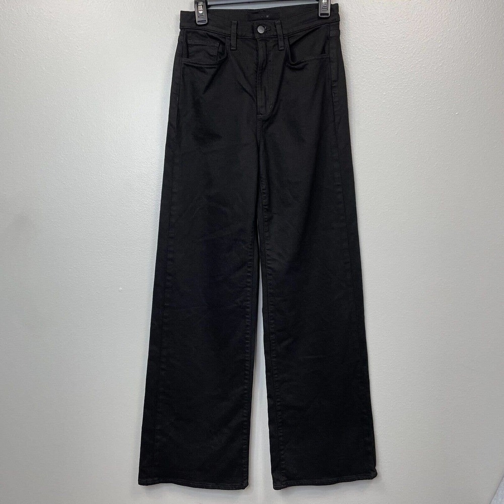Joe's The Mia Jeans Womens 27 Black High Rise Wide Leg Denim Stretch